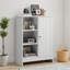 Armoire de salle de bain, support de rangement autoportant pour la cuisine, armoire de rangement au sol avec 1 armoire, armoire d'appoint