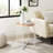 Modern Metal-Slat Round End Table-278806846