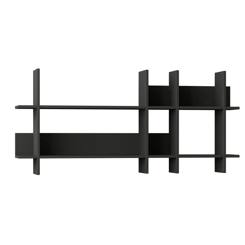 Tablette flottante 2 pièces Carmela, Anthracite