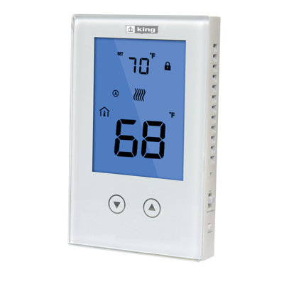 King Electric ClearTouch Smart Thermostat White