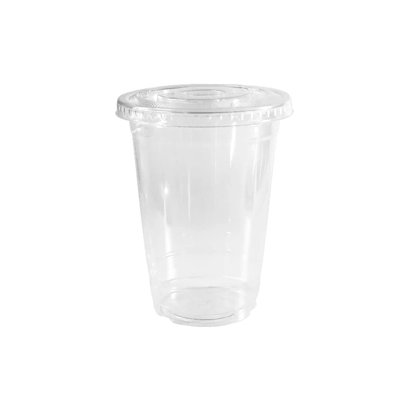 Ecoquality 9Oz Small Clear Plastic Disposable Cups With Lids For Cold Smoothie, Iced Coffee, Parfait, Juice, Soda, Cocktail, And Party Cups (200)