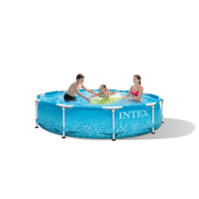 Intex 10Ft X 30In Beachside Metal Frame Pool, Age: 6+, 2.9' W x 13.3" H