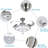 Enry 20'' Ceiling Fan with LED Lights