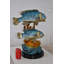 Statue bronze deux poissons nageant dans l'océan Brémer Taille: 18 po x 14 po x H 24 po