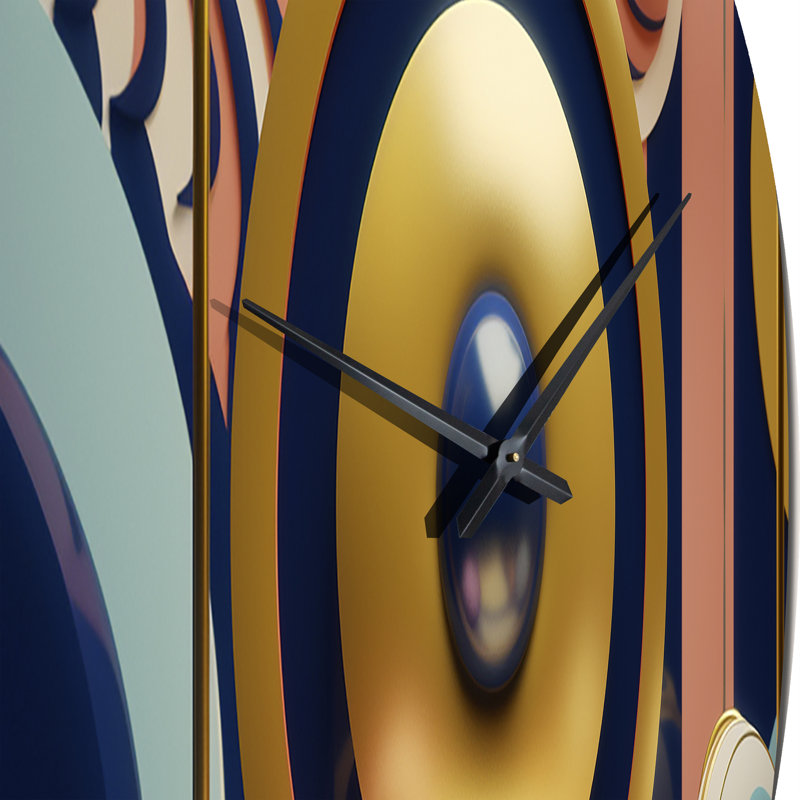 Geometry Awakening Of Bodhi Consciousness II Metal Wall Clock, Large