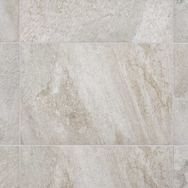 Shala 18x26 Matte Porcelain Tile, Smoke White