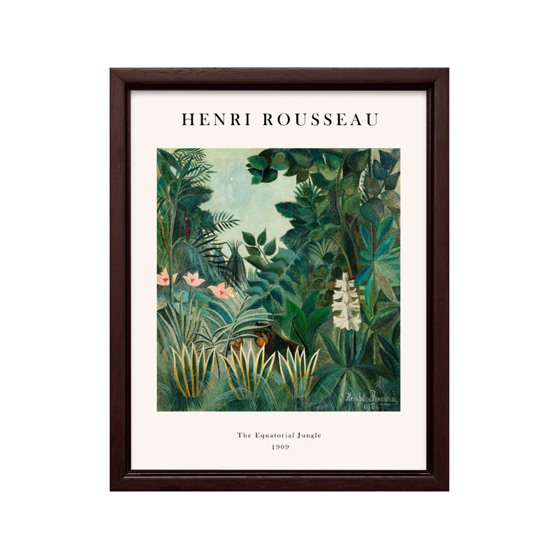 Henri Rousseau - La jungle équatoriale, Unframed, Canvas, 16"H x 20"W