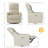 Power Swivel Glider Recliner Chair, PU Leather, High Backrest, Lumbar Support, Padded Armrests, USB Port-128973035