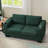 67.7" With Cup Holder And Storage, Solid Wood Frame Disassemblable Covers Square Arm, Comfortable Seating Large Storage Space