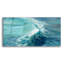  «Aquamarine Wave» par Silvia Vassileva, art mural en verre acrylique, 48 po x 24 po-1696594948