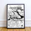Stockholm City Map - No Frame Print-39393490