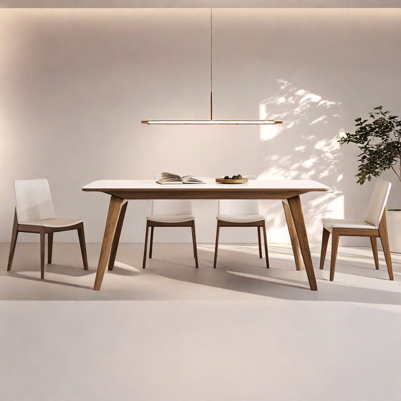 Table et chaise de salle à manger Home Home, H 29,5 po x L 78,7 po x l 35,4 po