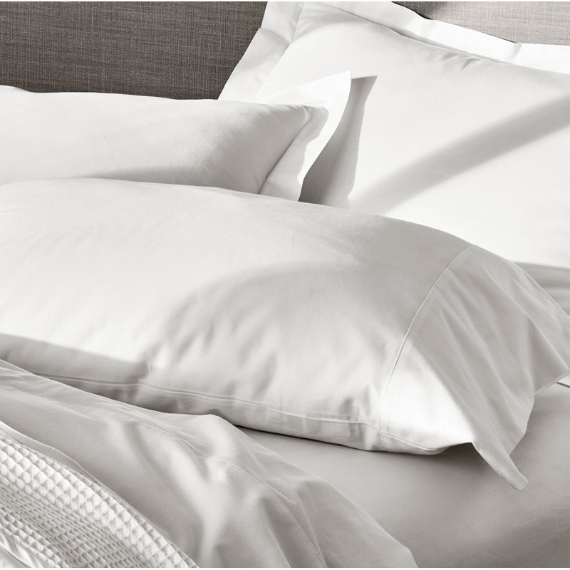 Signature Washed Pillowcase Set, White, King Pillowcase
