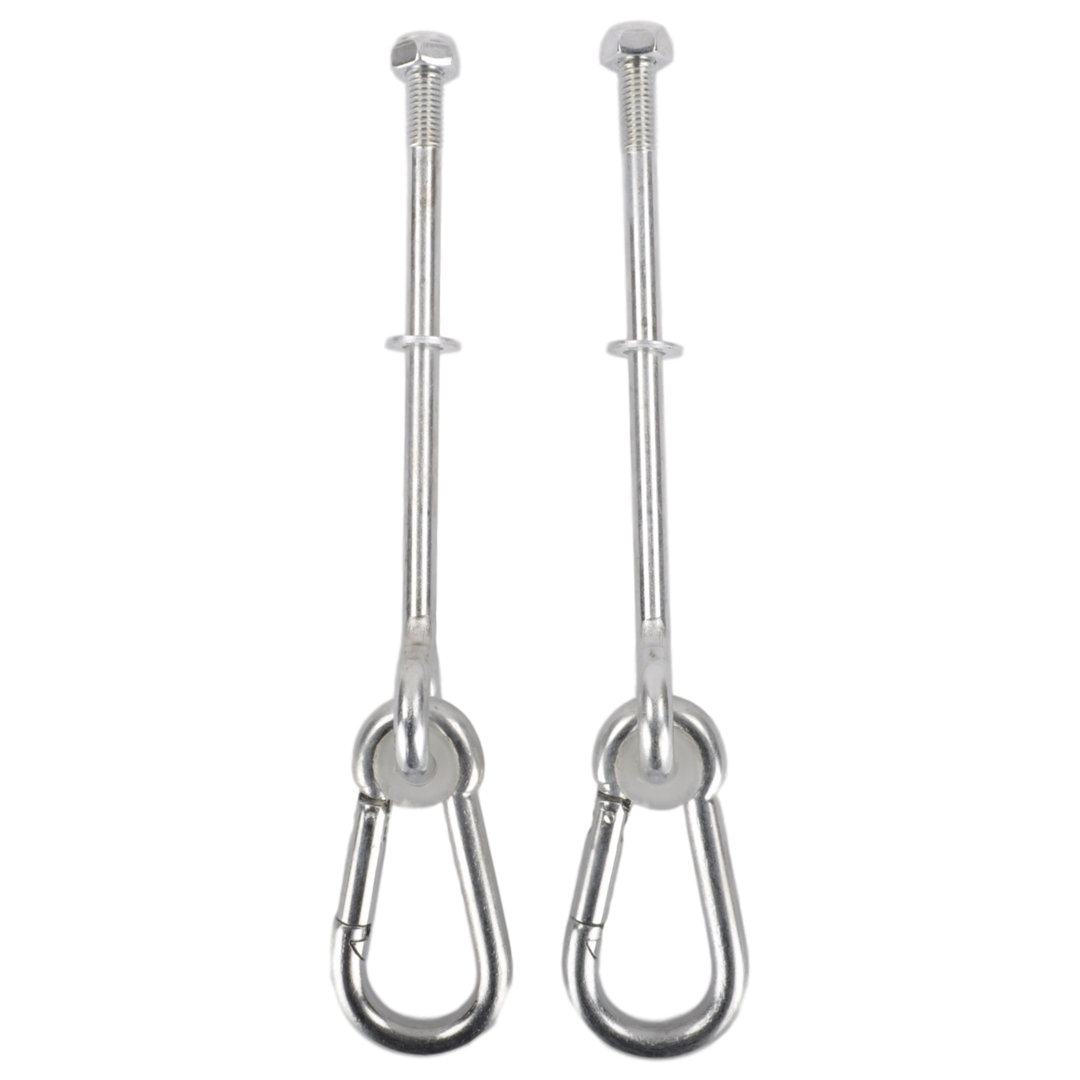 3/8" X 6" Swing Hanger with Spring Clip Bolt Through (Set of 2) Swing Set Stuff