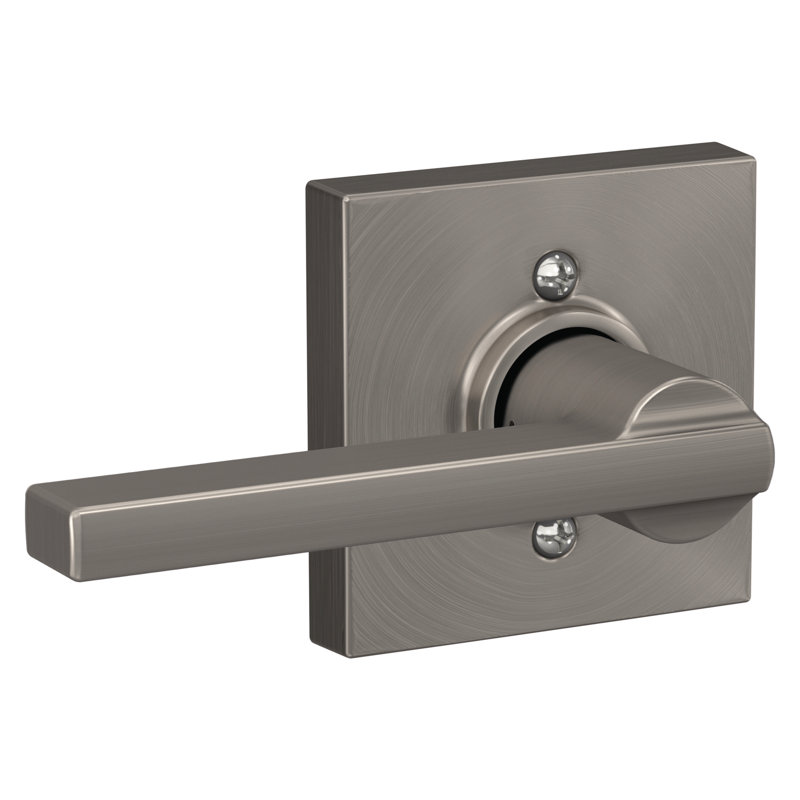 Latitude Passage Leverset with Collins Rosette, Satin Nickel