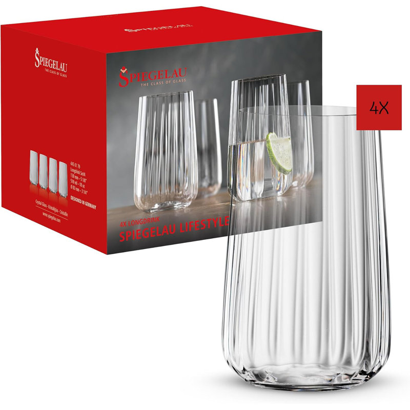 Spiegelau 12 oz. Crystal Highball Glass Set