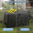 120 Gallon Waterproof Outdoor Storage Box, Lockable Plastic Deck Box for Pool & Garden Tools-121849513