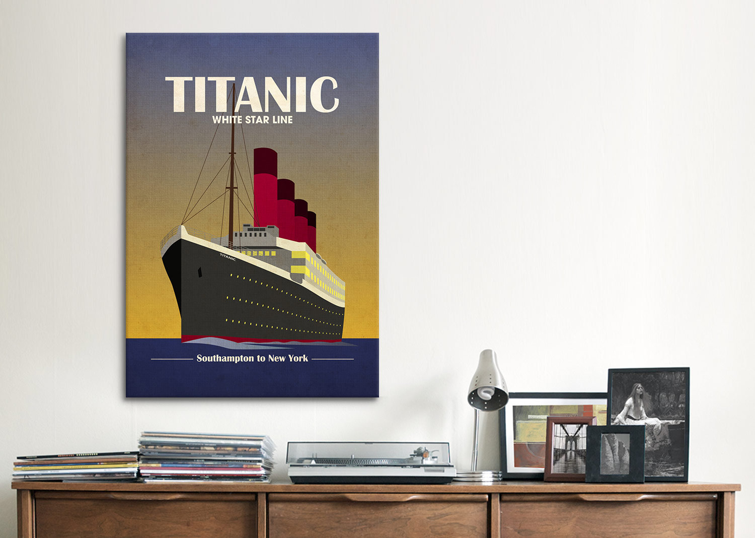 Ebern Designs Mikolas Titanic Ocean Liner Art Deco by Michael Tompsett ...