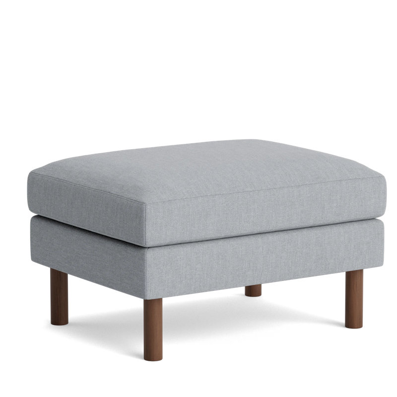Laguna Ottoman, Performance Weave - Zinc