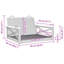 Banc en rotin 24,8 po x 24,4 po x 15,7 po Rosecliff Heights-181248082