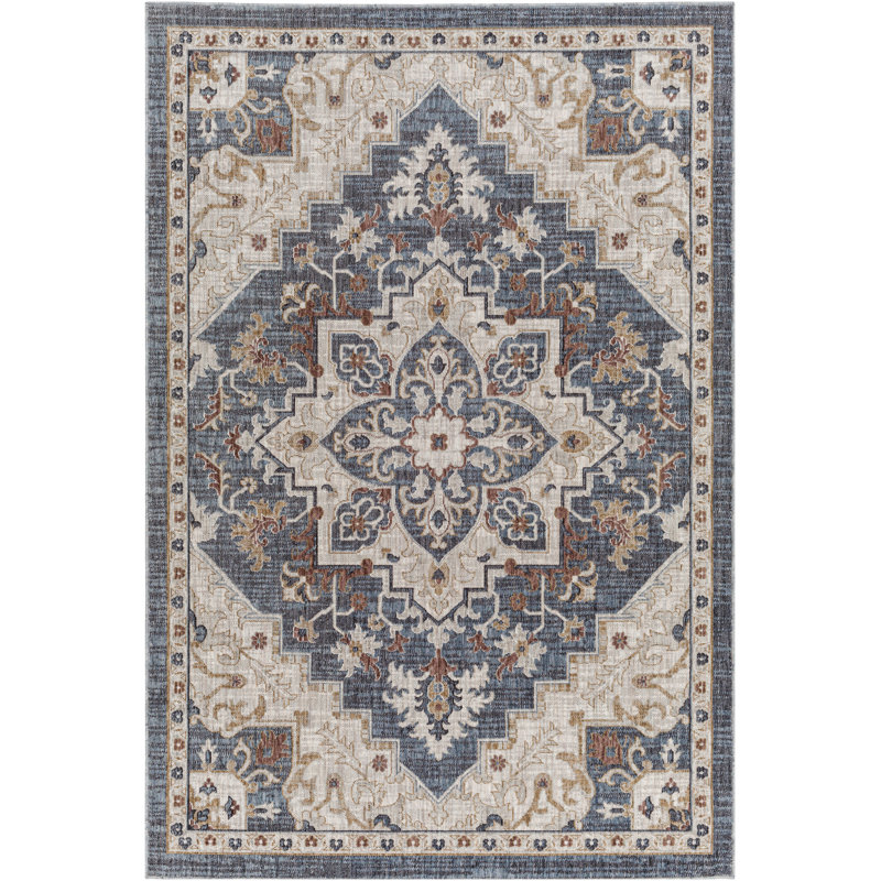 Oriental Indoor / Outdoor Rug, Rectangle 7'10" x 10'