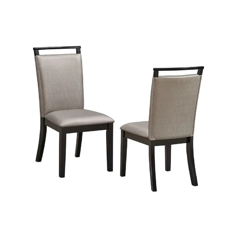 Wildon Home® Rabjohn Suede Upholstered Dining Room Side Chairs, Set of ...