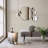 34.5'' Geometric Round Metal Frame Wall Mirror, Modern Decorative Accent Mirror