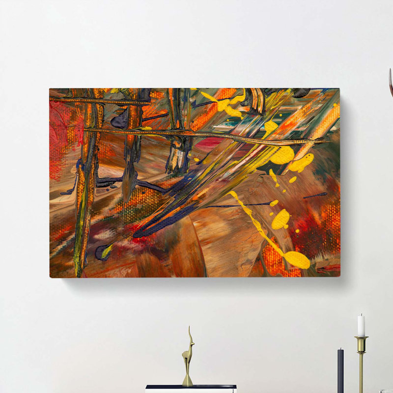 Abstract Art Painting Vol.242 by S.Johnson - Wrapped Canvas Painting, 60cm H x 91cm W x 3cm D