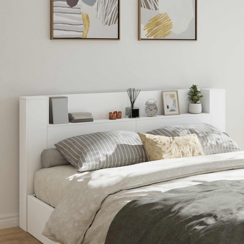 Bookcase Headboard, 200 x 200cm, White