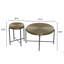 Ensemble de 2 tables basses et tables de bout - Panneau de fibres à densité moyenne imperméable avec housse en PVC-1899471254