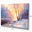 Paysage d'hiver avec une rivière - impression d'art graphique-15738124-52806524