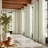 Grommet Linen Semi-Sheer Striped Curtains-517036139-517036149