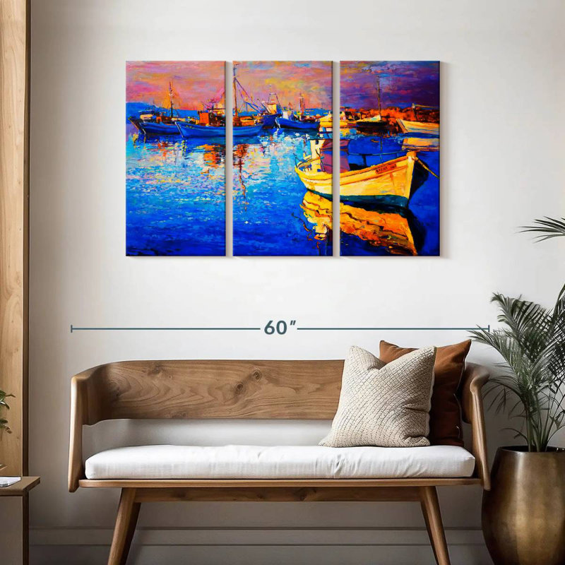 Mehar Sunset Oil, 28" H x 45" W