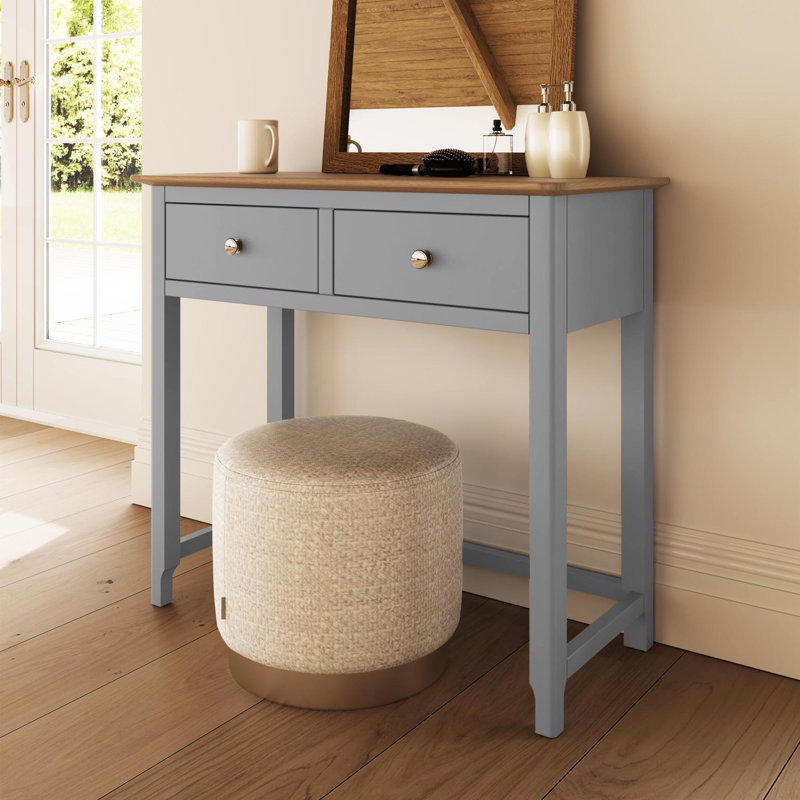 Clary 2 Drawer Dressing Table, Grey