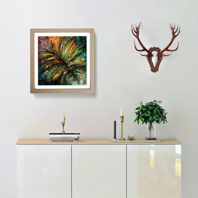 Palm Leaf Expressionism - Framed Print
