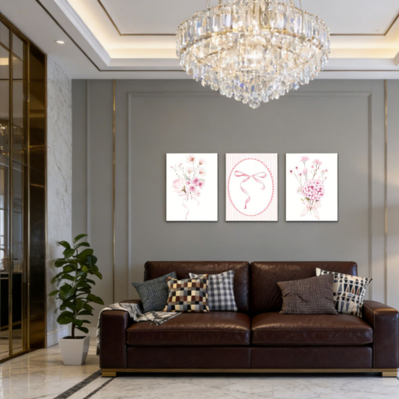 Ensemble de 3 pièces d'art mural sur toile 16 "x 24"