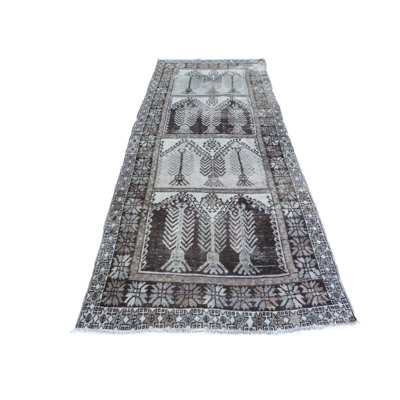 Tapis rectangulaire unique en laine 5 pi 1 po x 12 pi 6 po Faton