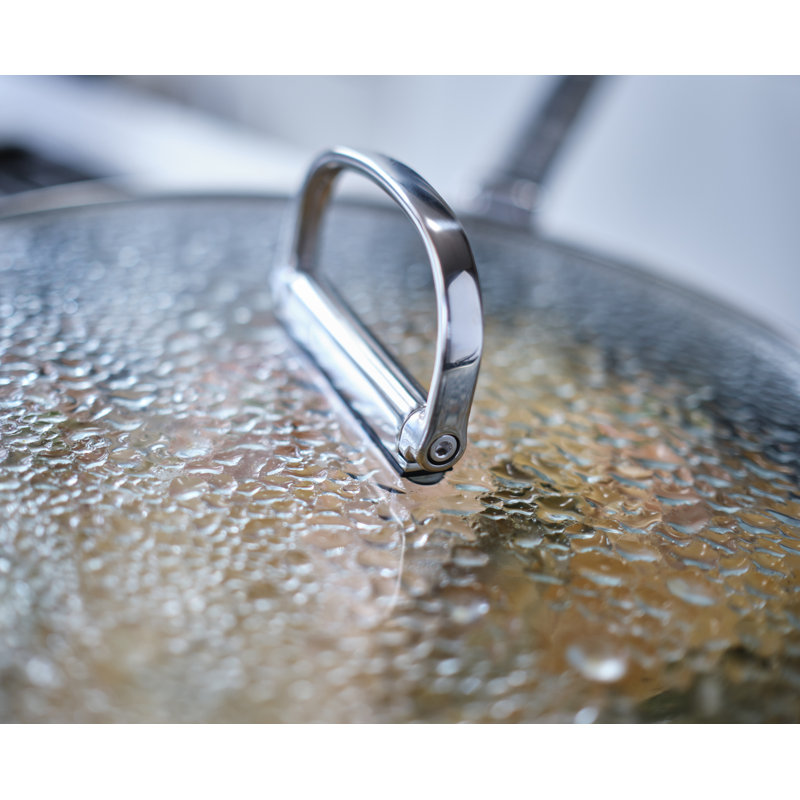 Casserole antiadhésive en céramique avec poignée pliante et couvercle Joseph Space, 1,4 pinte
