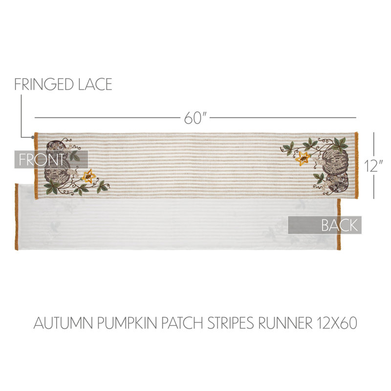 Chemin de table Pumpkin Bounty, L 12 po x L 60 po