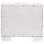 Table de chevet rectangulaire à 2 tiroirs avec poignées barre