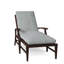 Croquet Aluminum 78.38" Long Reclining Single Chaise with Cushions-38590896-62380121-63361373