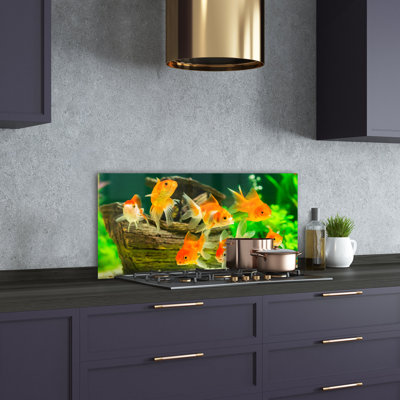 Beelu 50cm W x 100cm L Glass Peel and Stick Panel