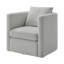Fauteuil demi-tonneau Sutton