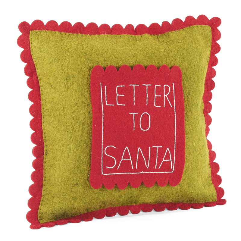 Letter to Santa Wool Pillow Cover