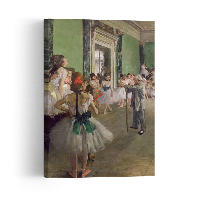 La classe de ballet, vers 1873-1876. Estampe murale contemporaine abstraite impressionniste représentant un chien.