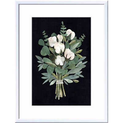 " Cut Paper Bouquet I " by Victoria Borges Painting Print