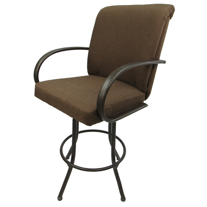 Tabouret pivotant et très grand Grifton, Brun Sanora, Brun, Tabouret de bar (siège d'une hauteur de 30 po)