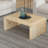 Elainea 36 Inch Coffee Table, Handcrafted Natural Acacia Wood, Rectangular Curved Waterfall Top