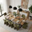 Ensemble table et chaises de salle à manger rectangulaires Cubillos 79 po pour 8 personnes avec chaises rembourrées-341415364