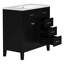 Meuble-lavabo simple avec plateau en céramique 35,98 po.-1991469967